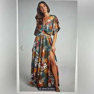 Showpo maxi dress with open back detail